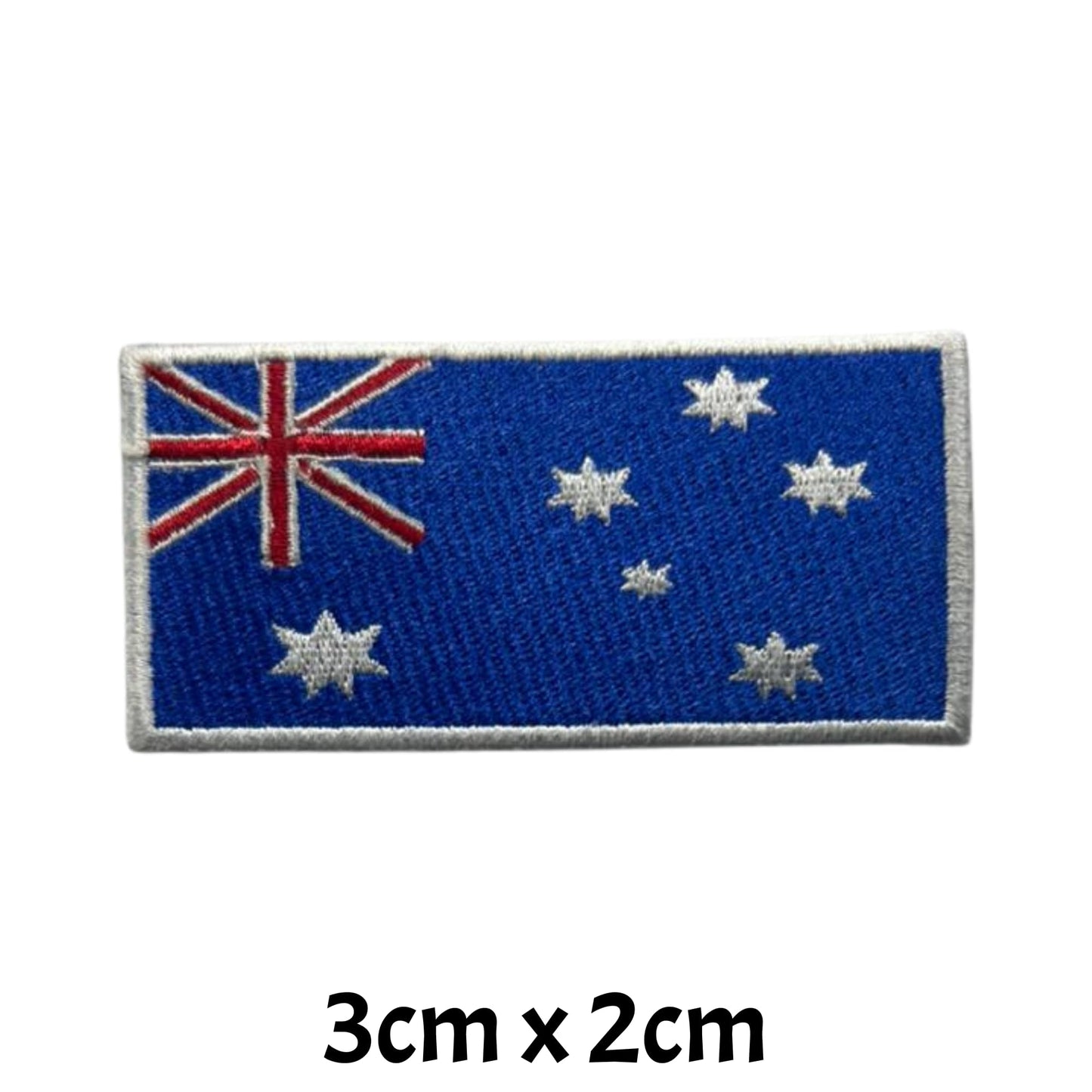 All Country Flag Patches (3 × 2 cm), Embroidered Iron-On/Sew On National Flags, Badge Traveler Gift Patch for Jacket, Backpack, Hat DIY Craft (K-S)