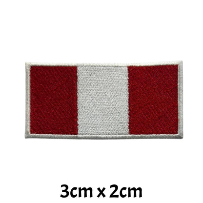 All Country Flag Patches (3 × 2 cm), Embroidered Iron-On/Sew On National Flags, Badge Traveler Gift Patch for Jacket, Backpack, Hat DIY Craft (T-Z)