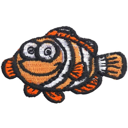 Gold Fish Embroidery Iron-On Patches for Clothing Sew-On Applique for DIY Crafts Denim Jackets Jeans Backpacks