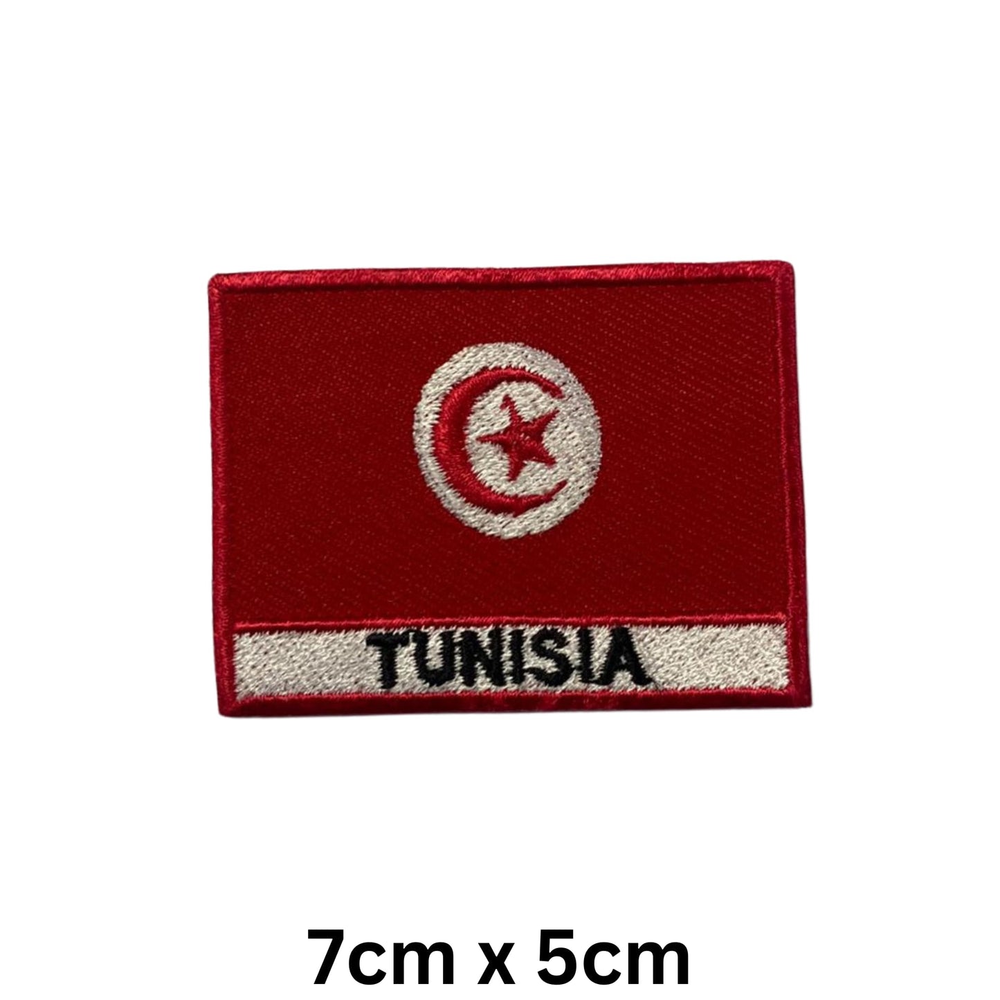 National Country Flag Iron On Patch, Set of 3, Embroidered Fabric Applique, 7cm x 5cm, Rectangular, United Kingdom Theme, for Jackets, Bags, Hats and Crafts (A-J)