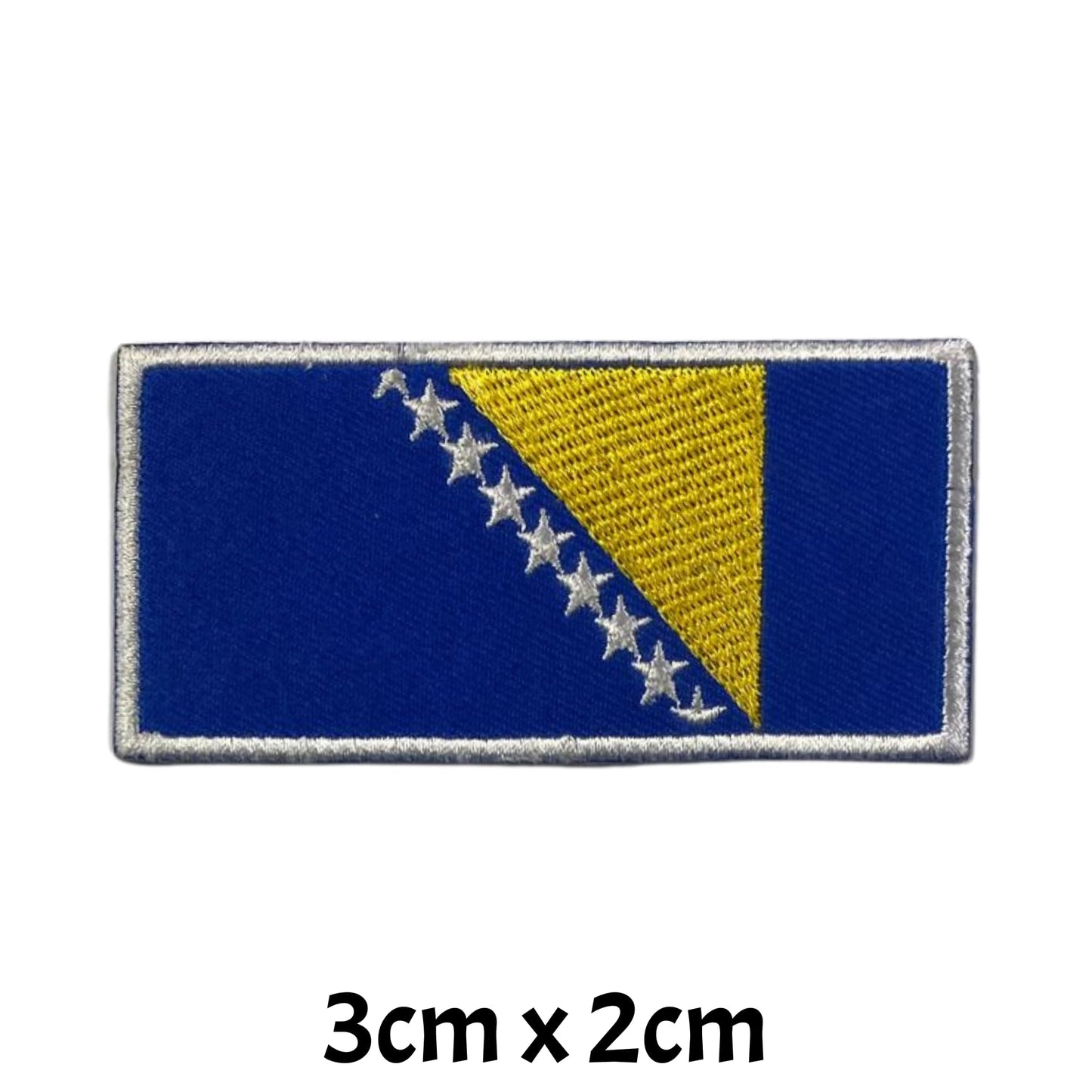 All Country Flag Patches (3 × 2 cm), Embroidered Iron-On/Sew On National Flags, Badge Traveler Gift Patch for Jacket, Backpack, Hat DIY Craft (T-Z)