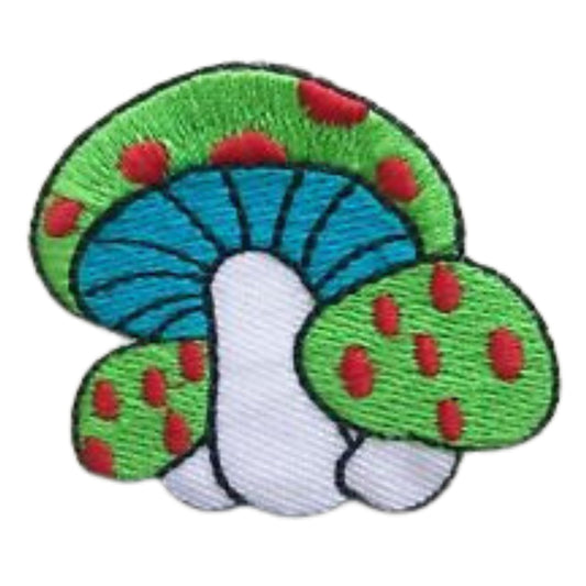 Magic Mushroom Embroidery Iron-On Patches for Clothing Sew-On Applique for DIY Crafts Denim Jackets Jeans Backpacks