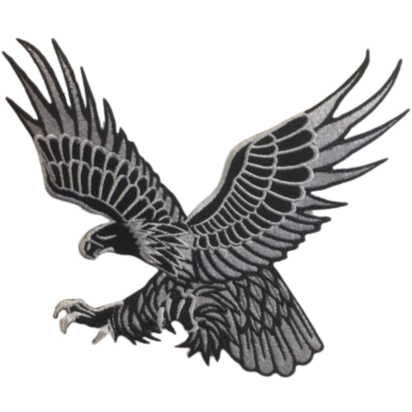 Hunting Eagle Bird Embroidery Iron-On Patches for Clothing Sew-On Applique for DIY Crafts Denim Jackets Jeans Backpacks