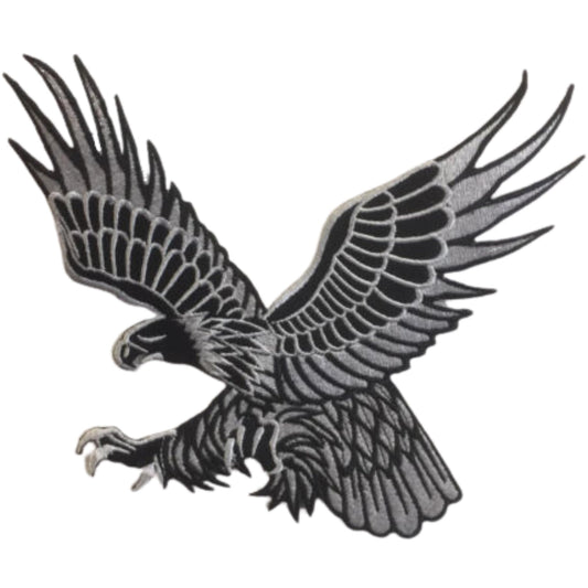 Hunting Eagle Bird Embroidery Iron-On Patches for Clothing Sew-On Applique for DIY Crafts Denim Jackets Jeans Backpacks