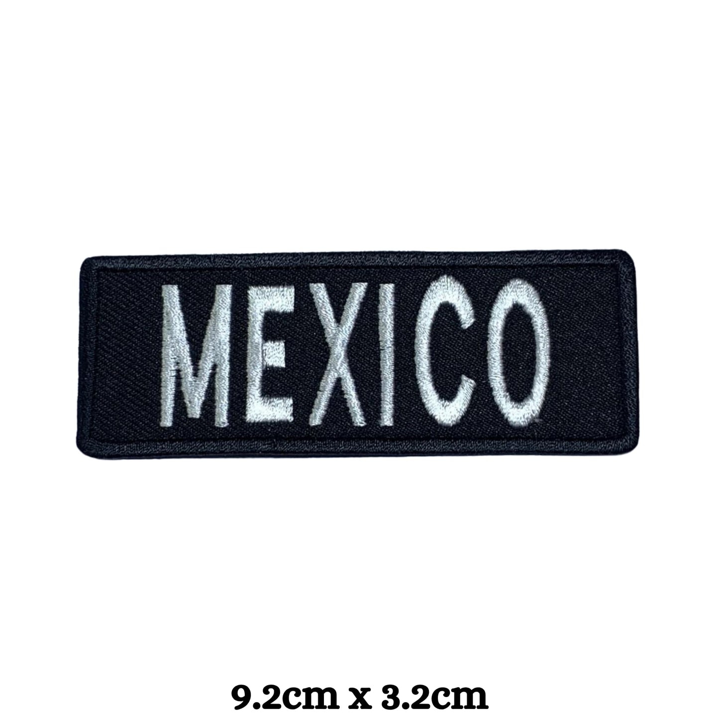 Mexico Flag Embroidered Patches, Iron-On/Sew-On Applique, Shield, Round, Heart and Rectangle Flag Badges for Jackets, Bags, Uniforms, Various Sizes