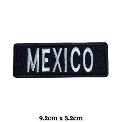 Mexico Flag Embroidered Patches, Iron-On/Sew-On Applique, Shield, Round, Heart and Rectangle Flag Badges for Jackets, Bags, Uniforms, Various Sizes