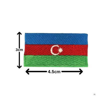 Bahamas Flag Embroidered Patches, Iron-On/Sew-On Applique, Shield, Round, Heart and Rectangle Flag Badges for Jackets, Bags, Uniforms, Various Sizes