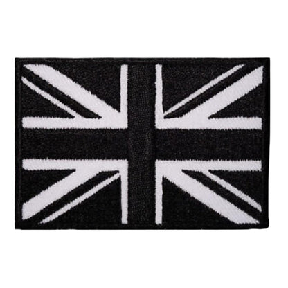 UK and England National Flag Embroidered Patches – Iron On/Sew On Badge in Different Shapes and Various Sizes for Jackets, Backpacks, Hats and DIY Crafts.