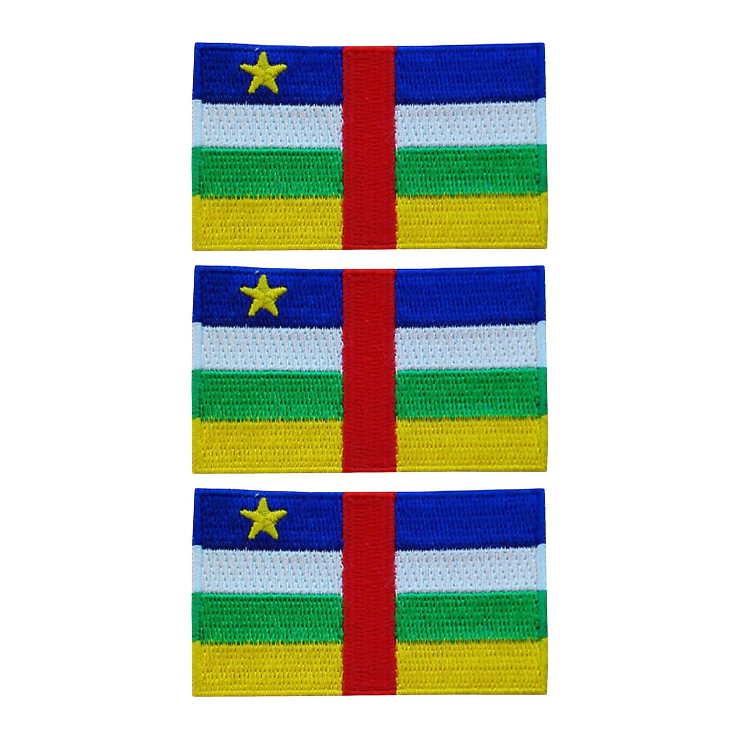 3 Pieces All Countries Flag Patches, 7×4 cm Embroidered Iron-On/Sew On National Flags, World Country Badge Appliques for Vest, Jacket, Backpack, Hat,(A-J)