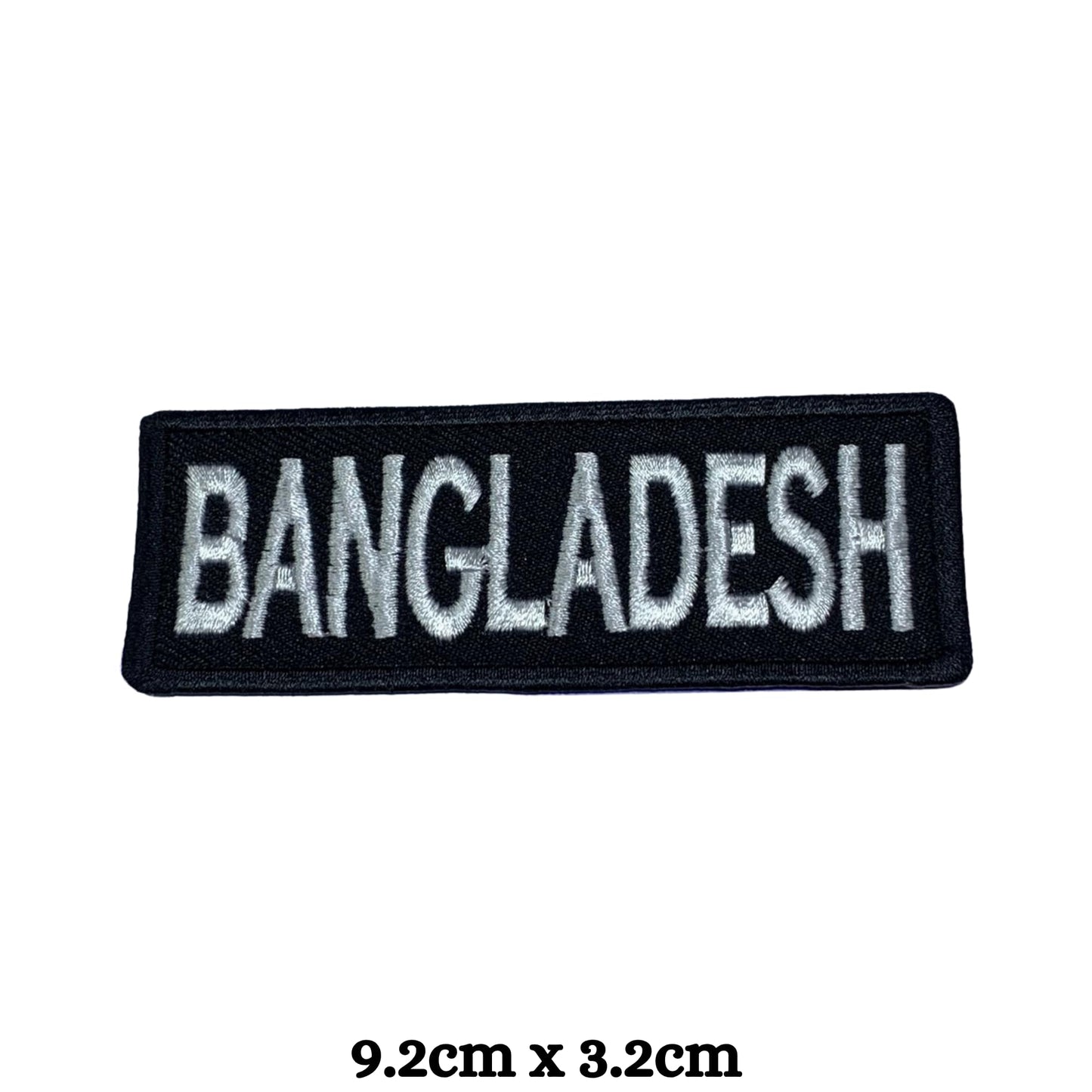Bangladesh Flag Embroidered Patches, Iron-On/Sew-On Applique, Shield, Round, Heart and Rectangle Flag Badges for Jackets, Bags, Uniforms, Various Sizes