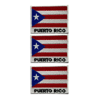 National Country Flag Iron On Patch, Set of 3, Embroidered Fabric Applique, 7cm x 5cm, Rectangular, United Kingdom Theme, for Jackets, Bags, Hats and Crafts (A-J)