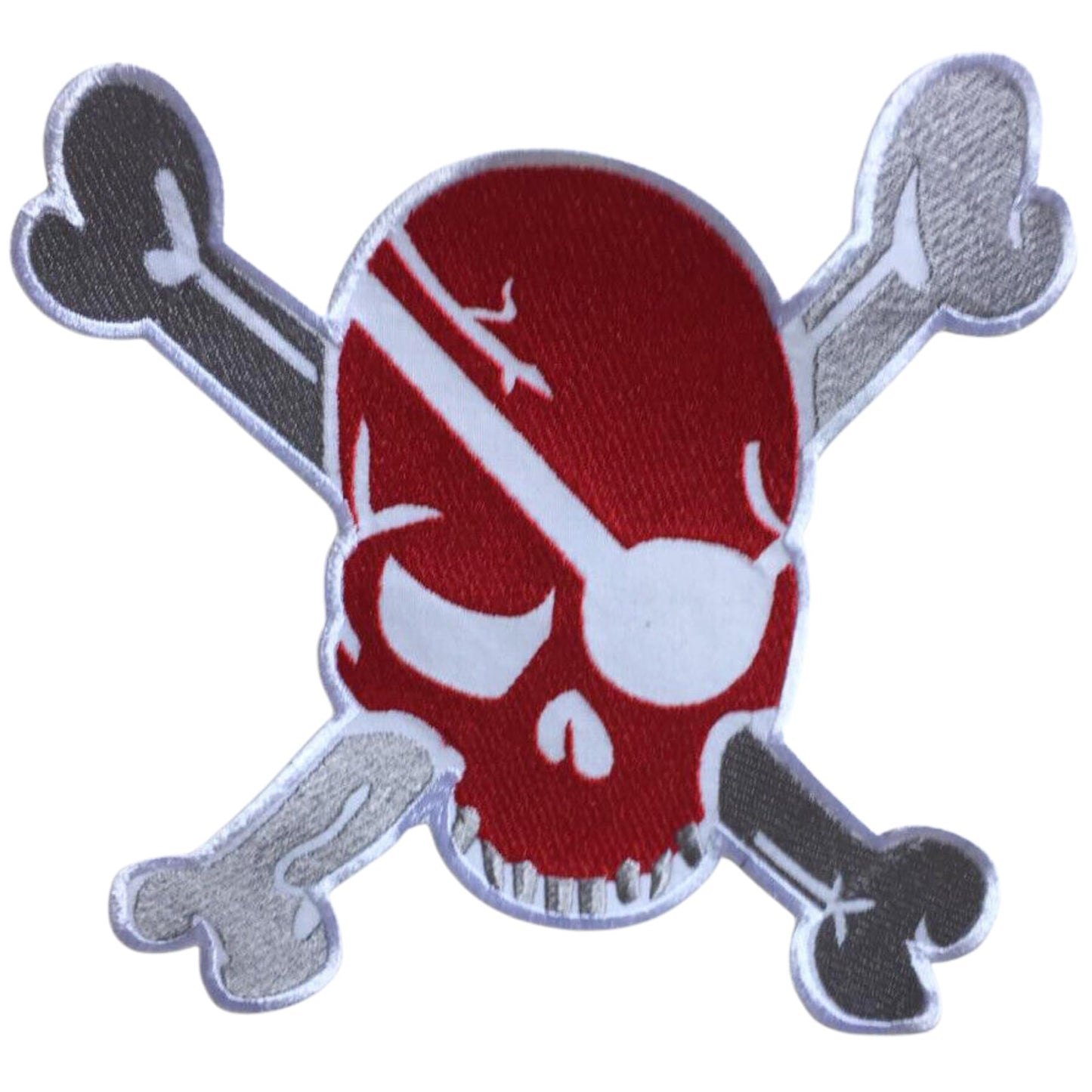 Pirate Skull Crossbone Embroidery Iron-On Patches for Clothing Sew-On Applique for DIY Crafts Denim Jackets Jeans Backpacks