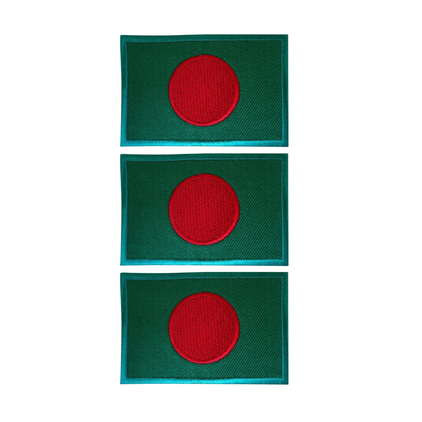3 Pieces All Countries Flag Patches, 7×4 cm Embroidered Iron-On/Sew On National Flags, World Country Badge Appliques for Vest, Jacket, Backpack, Hat, (K-S)