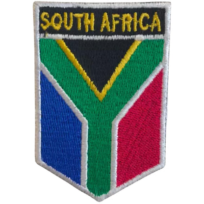 South Africa National Country Flag Embroidery Iron-On Patches for Clothing Sew-On Applique for DIY Crafts Denim Jackets Jeans Backpacks