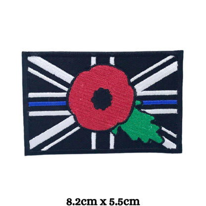 British Union Jack Flag Embroidery Iron-On Patches for Clothing Sew-On Applique for DIY Crafts Denim Jackets Jeans Backpacks