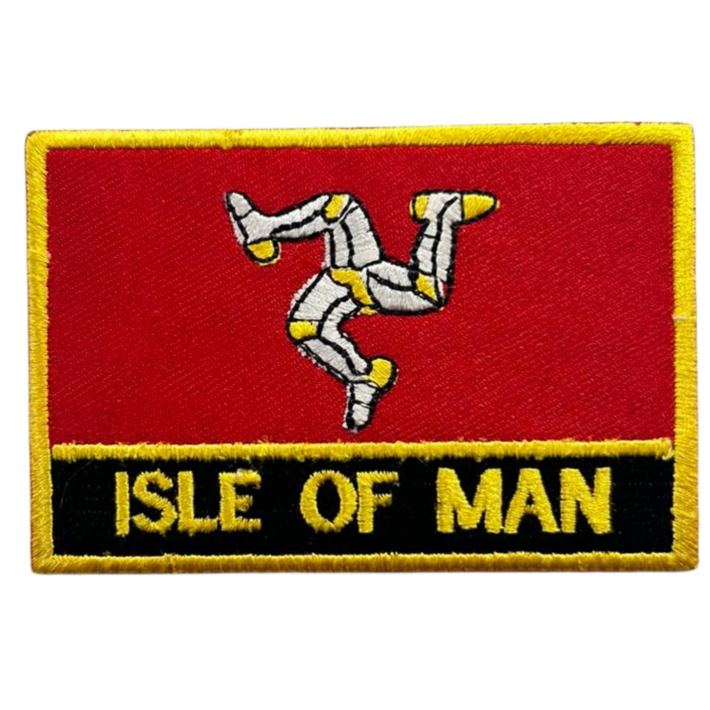UK County Flag Patch 9.5cm x 6cm Embroidered Iron On/Sew On Badge Durable Fabric Applique for Jackets, Backpacks, Hats, and Clothing
