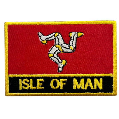 UK County Flag Patch 9.5cm x 6cm Embroidered Iron On/Sew On Badge Durable Fabric Applique for Jackets, Backpacks, Hats, and Clothing