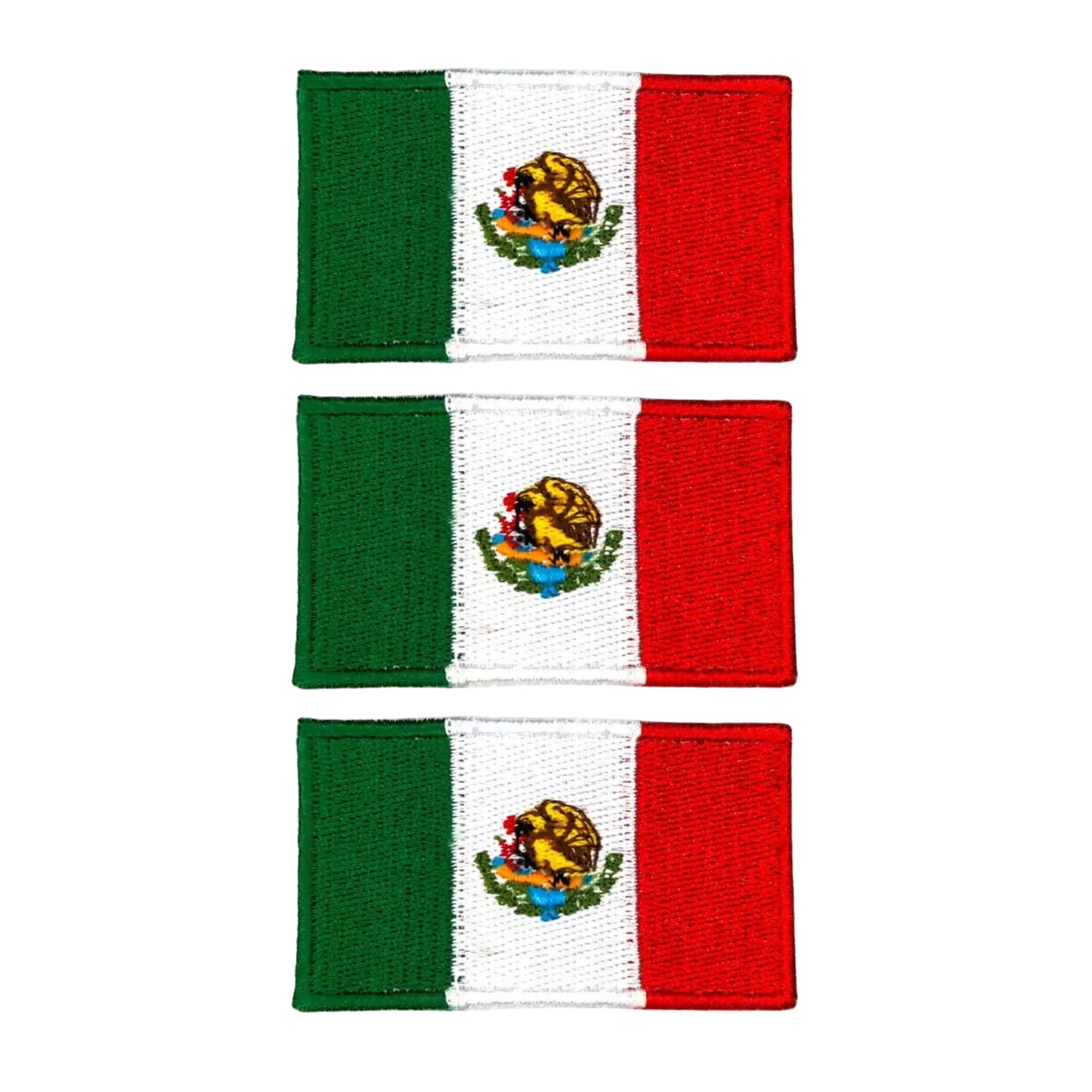 3 Pieces All Countries Flag Patches, 7×4 cm Embroidered Iron-On/Sew On National Flags, World Country Badge Appliques for Vest, Jacket, Backpack, Hat, (K-S)