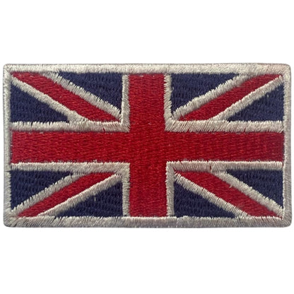 UK and England National Flag Embroidered Patches – Iron On/Sew On Badge in Different Shapes and Various Sizes for Jackets, Backpacks, Hats and DIY Crafts.