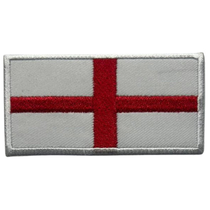 UK and England National Flag Embroidered Patches – Iron On/Sew On Badge in Different Shapes and Various Sizes for Jackets, Backpacks, Hats and DIY Crafts.