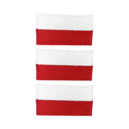3 Pieces All Countries Flag Patches, 7×4 cm Embroidered Iron-On/Sew On National Flags, World Country Badge Appliques for Vest, Jacket, Backpack, Hat,(A-J)