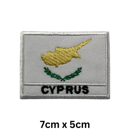 National Country Flag Iron On Patch, Set of 3, Embroidered Fabric Applique, 7cm x 5cm, Rectangular, United Kingdom Theme, for Jackets, Bags, Hats and Crafts (A-J)