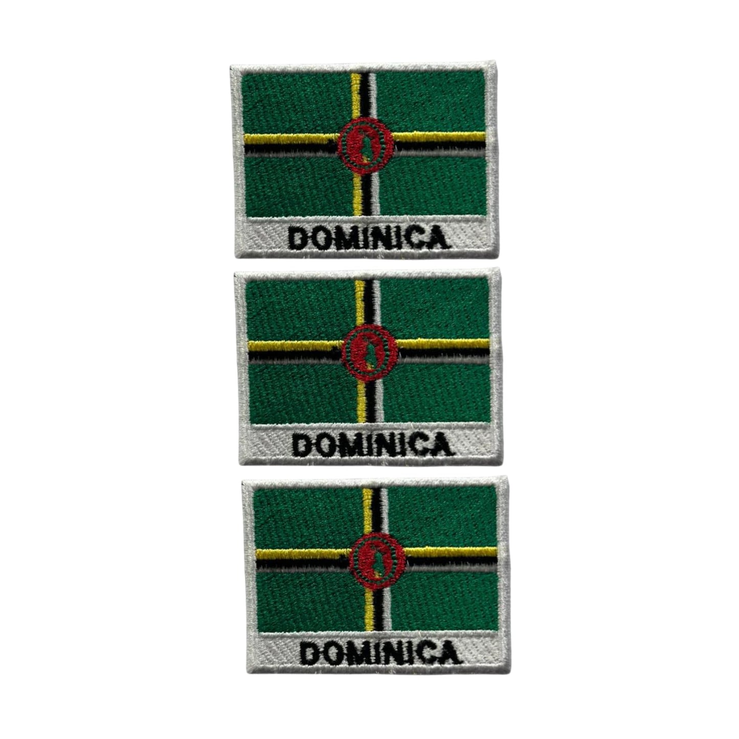 National Country Flag Iron On Patch, Set of 3, Embroidered Fabric Applique, 7cm x 5cm, Rectangular, United Kingdom Theme, for Jackets, Bags, Hats and Crafts (A-J)