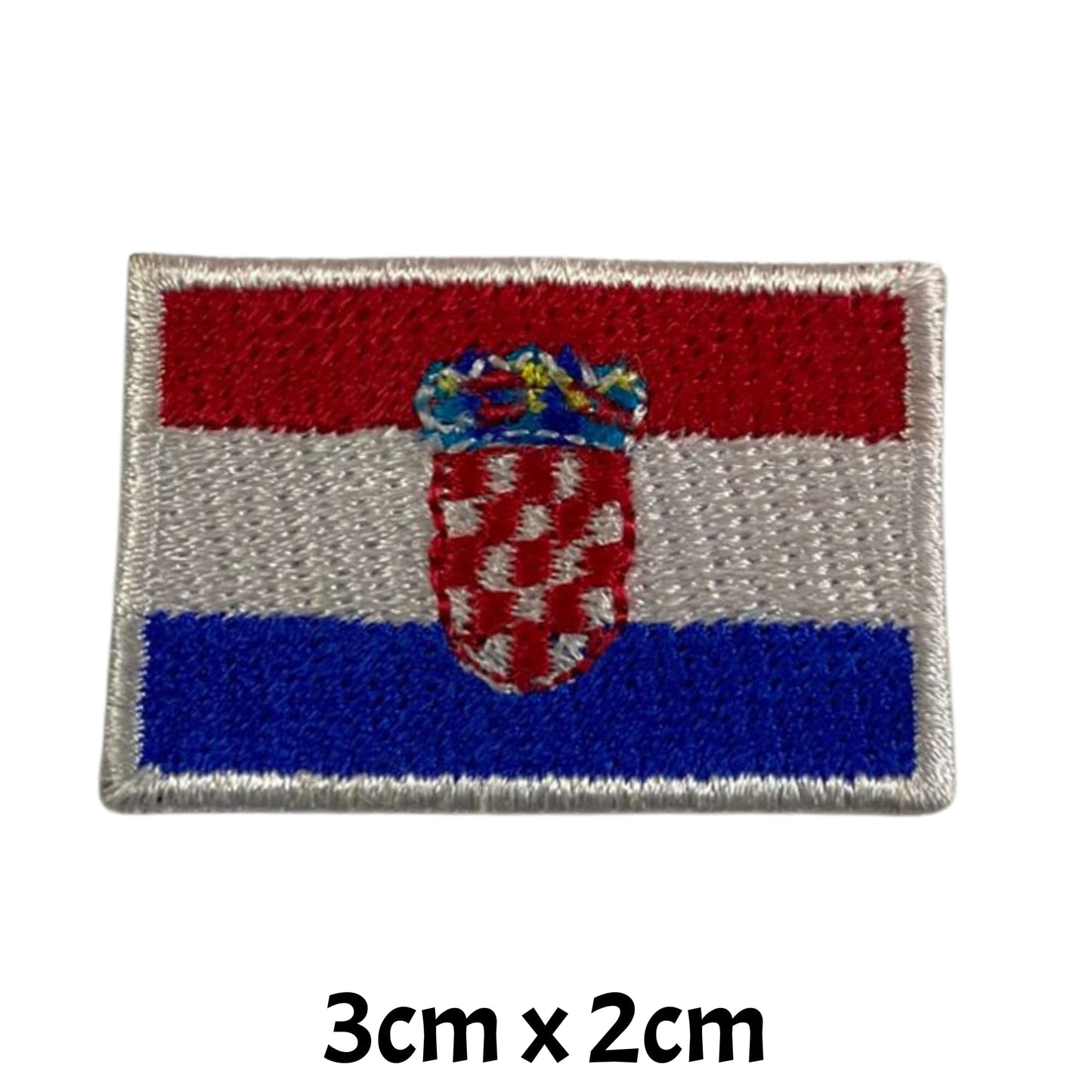 All Country Flag Patches (3 × 2 cm), Embroidered Iron-On/Sew On National Flags, Badge Traveler Gift Patch for Jacket, Backpack, Hat DIY Craft