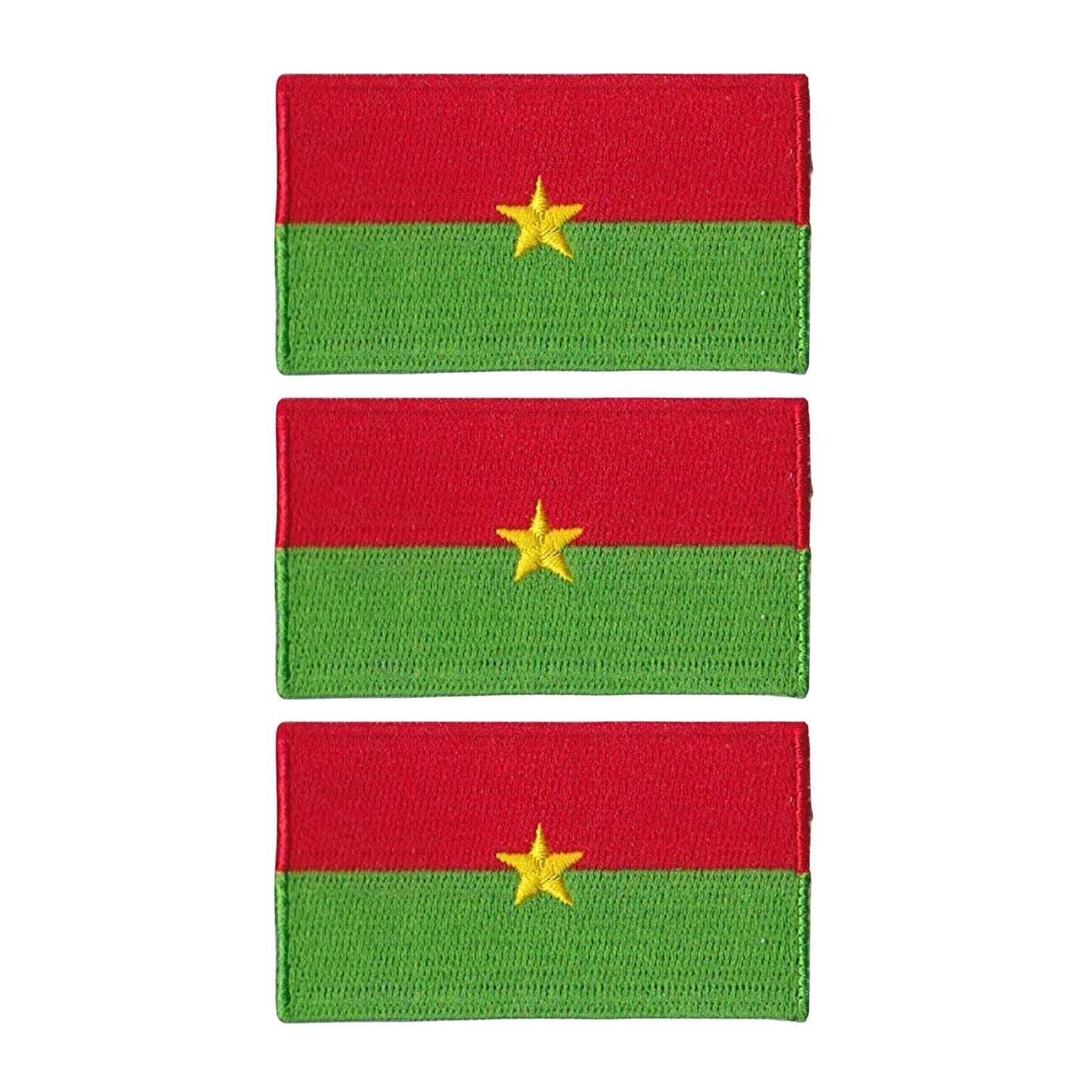 3 Pieces All Countries Flag Patches, 7×4 cm Embroidered Iron-On/Sew On National Flags, World Country Badge Appliques for Vest, Jacket, Backpack, Hat,(A-J)