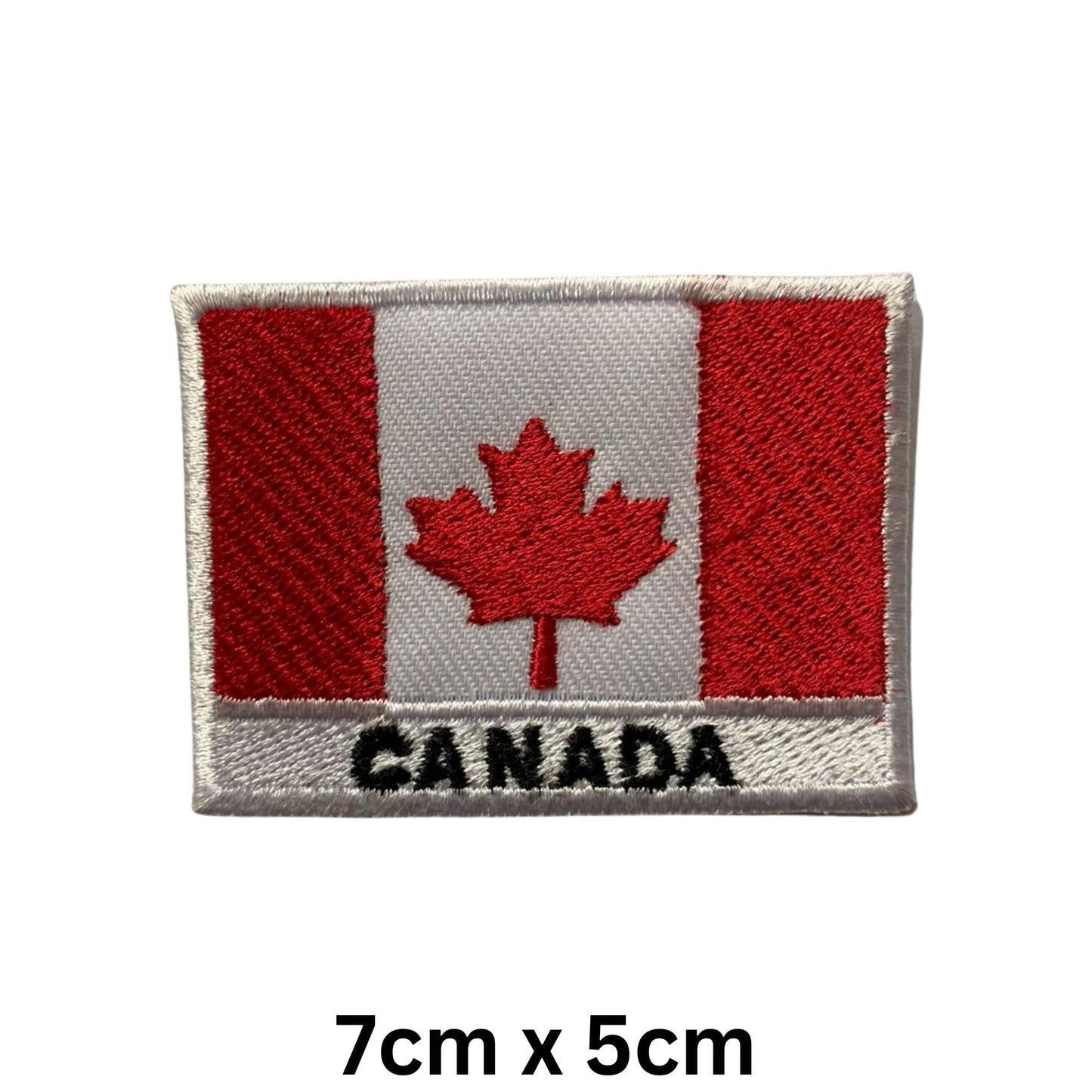 National Country Flag Iron On Patch, Set of 3, Embroidered Fabric Applique, 7cm x 5cm, Rectangular, United Kingdom Theme, for Jackets, Bags, Hats and Crafts (A-J)