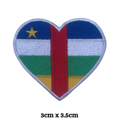 China Flag Embroidered Patch Set, Iron-On or Sew-On Applique Badges, Rectangle Shield Round Heart Shapes, for Jackets, Backpacks, Hats, Uniforms and Various Sizes