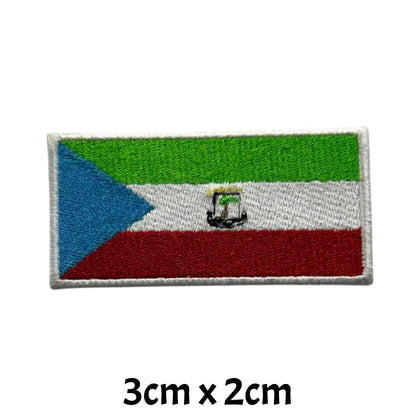 All Country Flag Patches (3 × 2 cm), Embroidered Iron-On/Sew On National Flags, Badge Traveler Gift Patch for Jacket, Backpack, Hat DIY Craft (K-S)