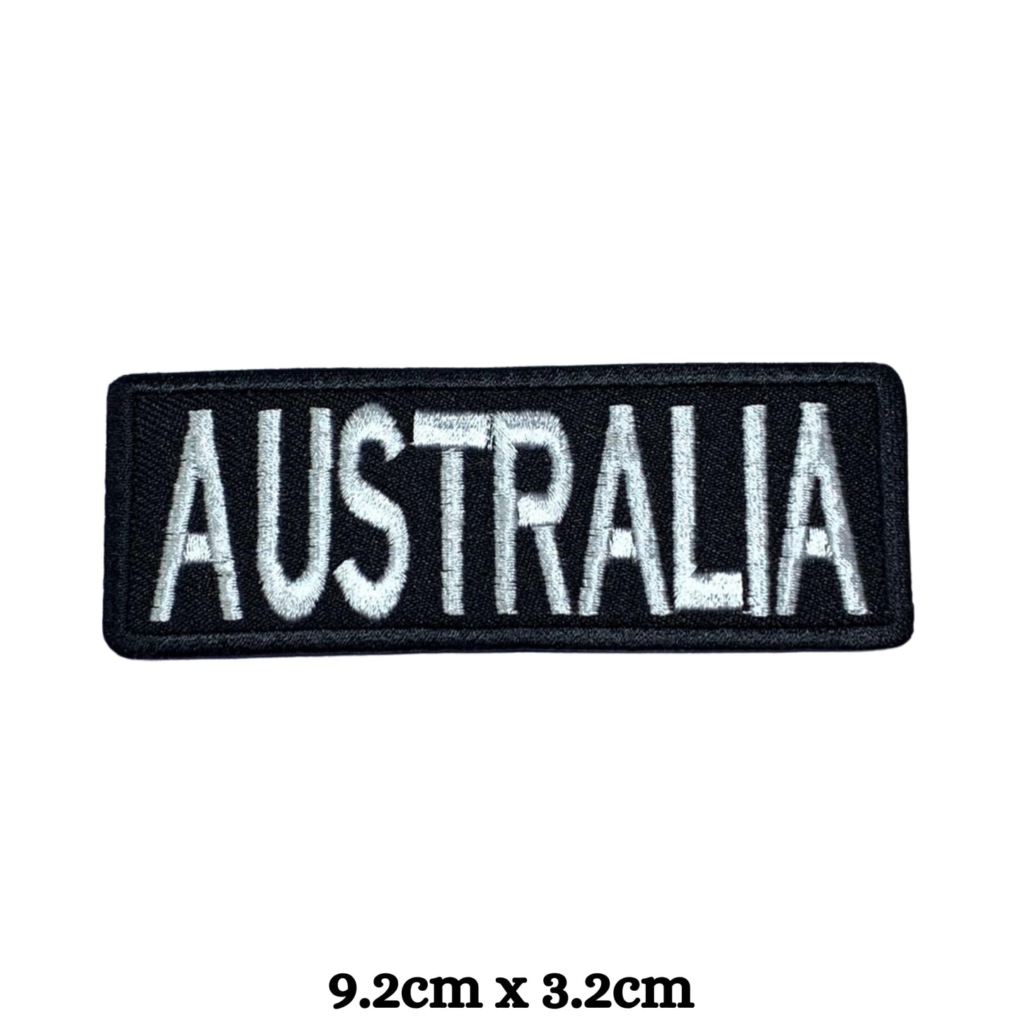 Australia Flag Embroidered Patches, Iron-On/Sew-On Applique, Shield, Round, Heart and Rectangle Flag Badges for Jackets, Bags, Uniforms, Various Sizes