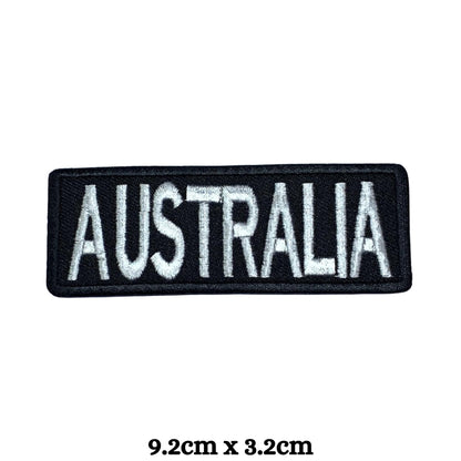 Australia Flag Embroidered Patches, Iron-On/Sew-On Applique, Shield, Round, Heart and Rectangle Flag Badges for Jackets, Bags, Uniforms, Various Sizes