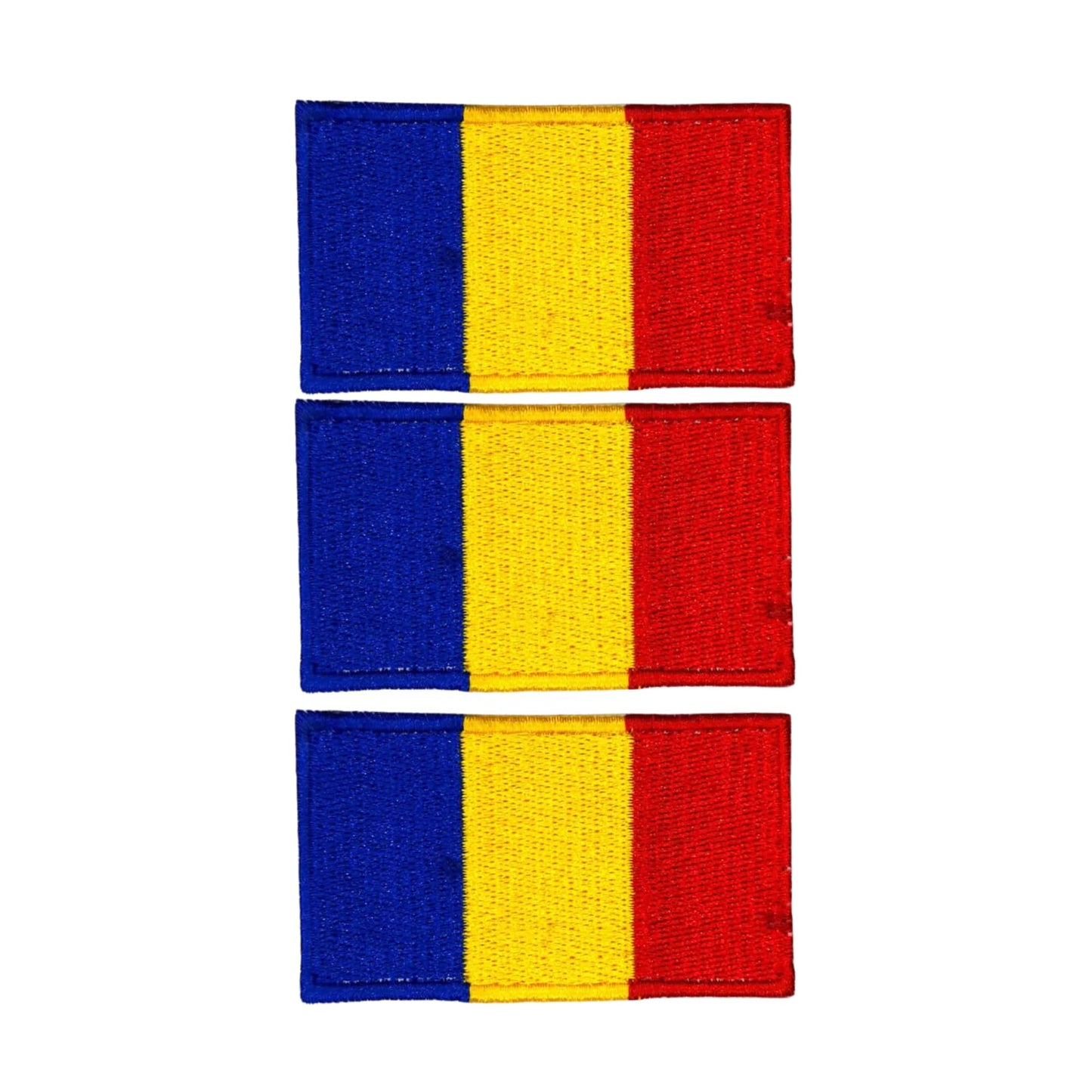 3 Pieces All Countries Flag Patches, 7×4 cm Embroidered Iron-On/Sew On National Flags, World Country Badge Appliques for Vest, Jacket, Backpack, Hat, (T-Z)