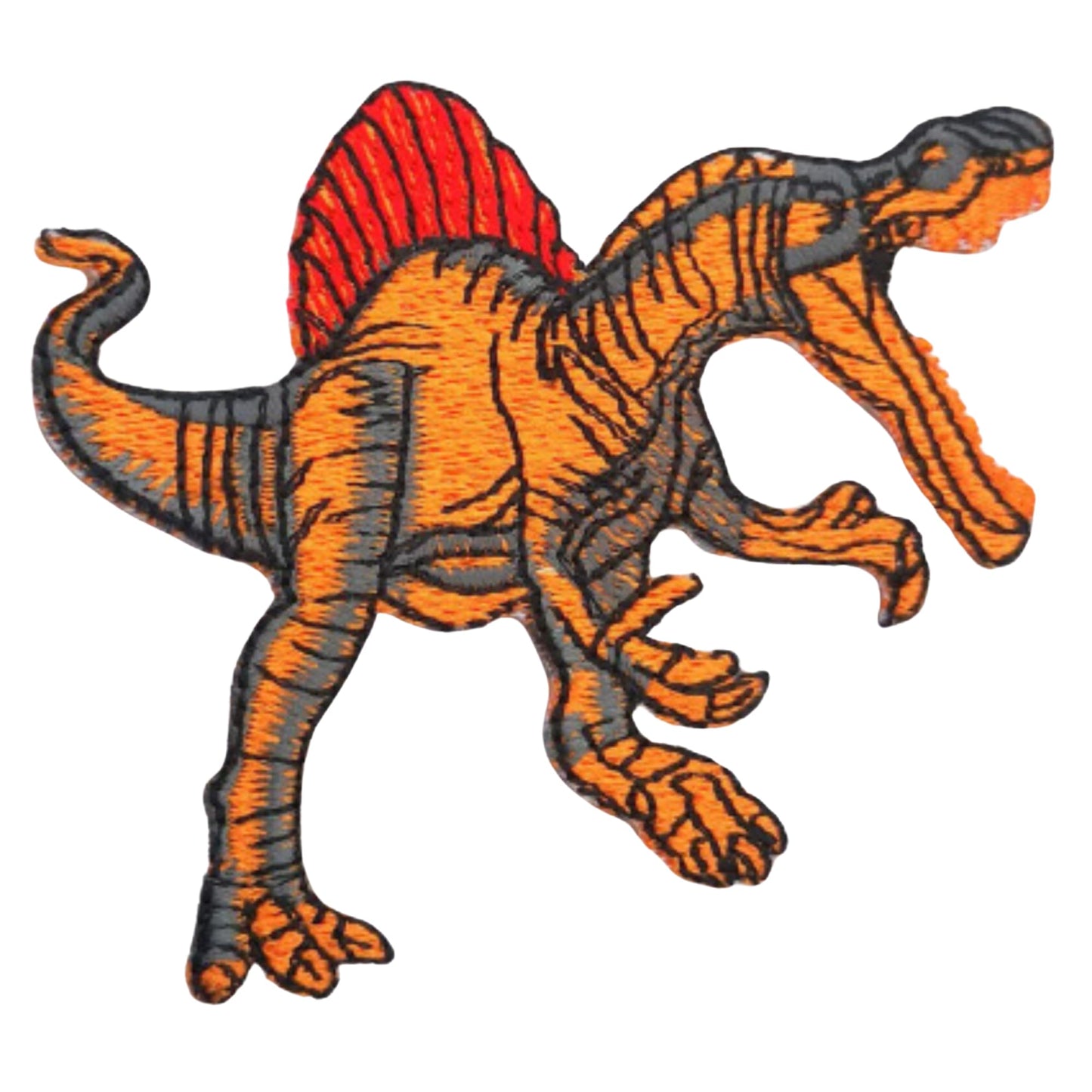 Dinosaur Spinosaurus Embroidery Iron-On Patches for Clothing Sew-On Applique for DIY Crafts Denim Jackets Jeans Backpacks