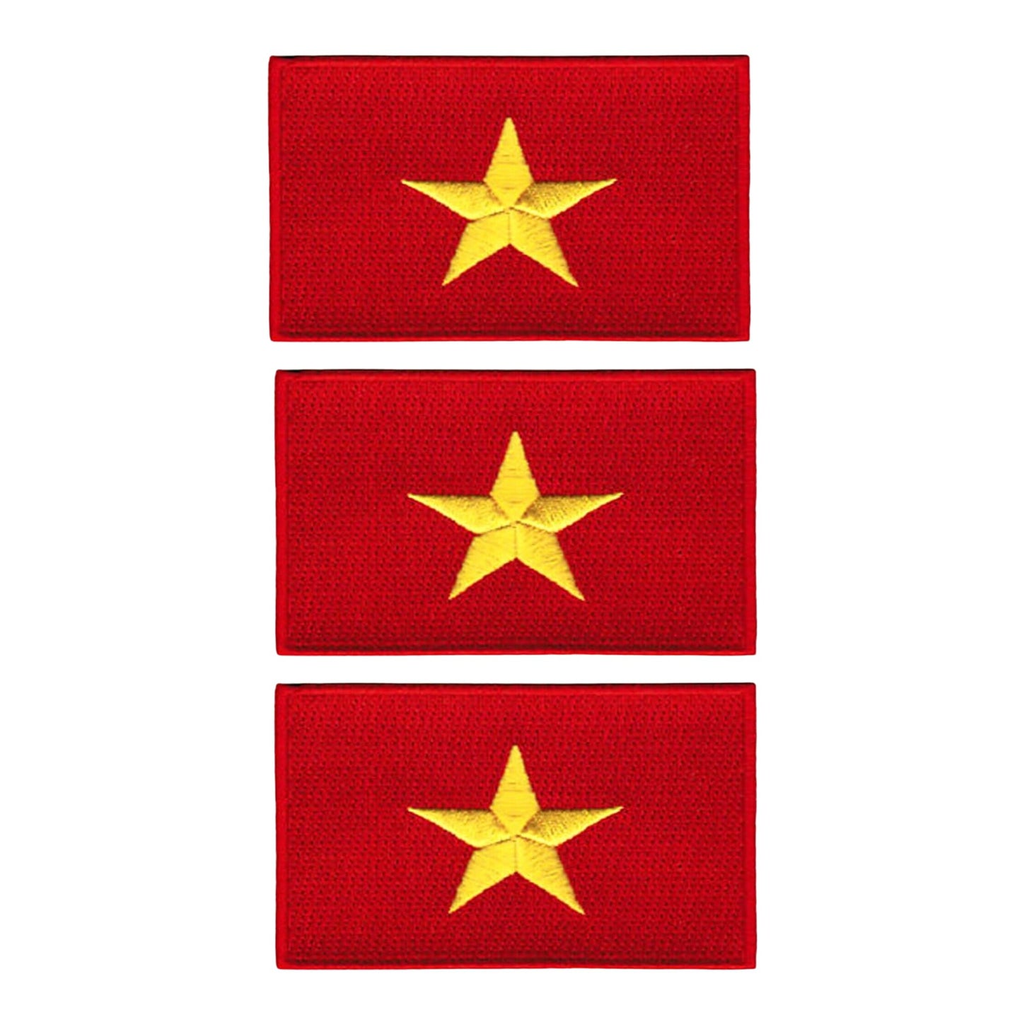 3 Pieces All Countries Flag Patches, 7×4 cm Embroidered Iron-On/Sew On National Flags, World Country Badge Appliques for Vest, Jacket, Backpack, Hat,(A-J)