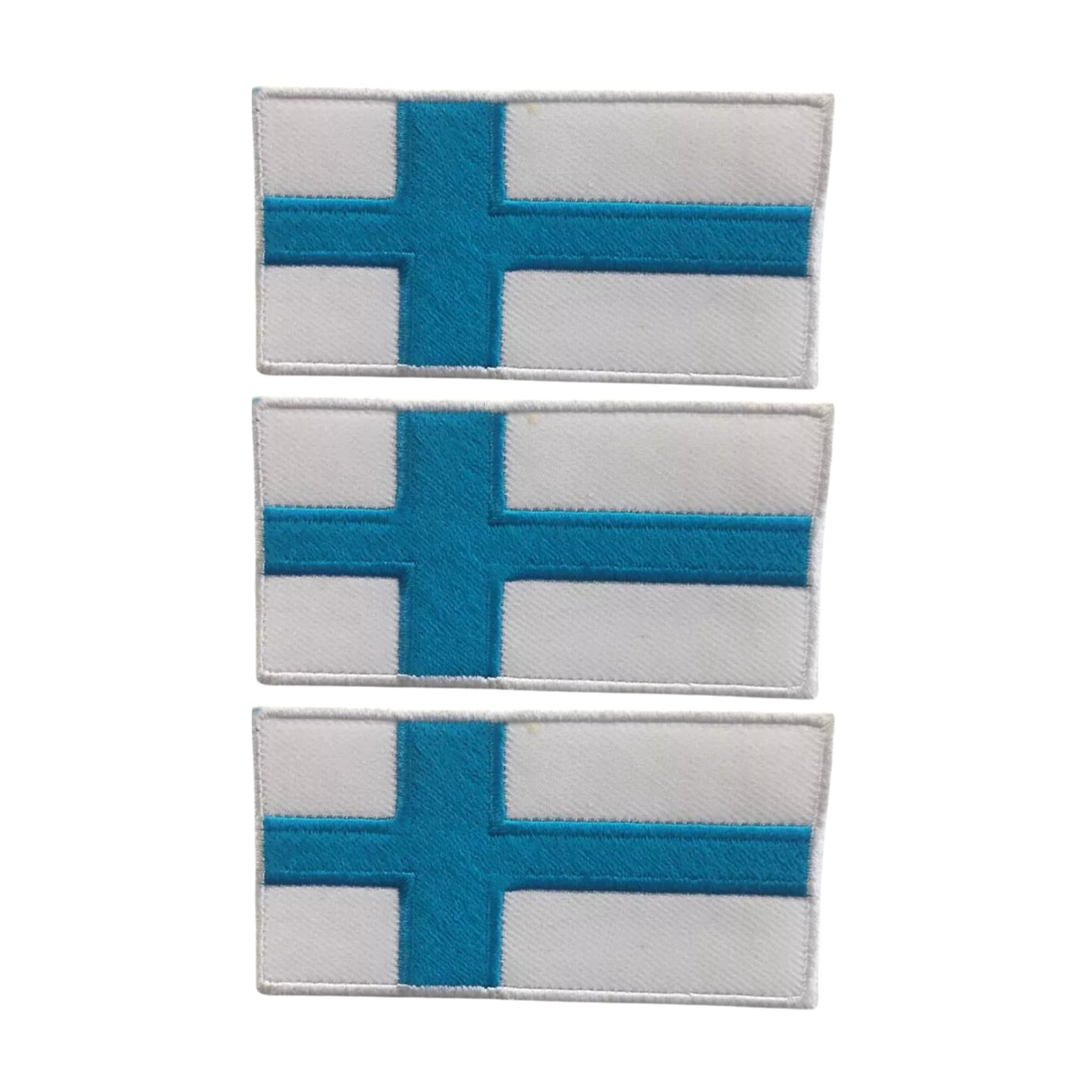 3 Pieces All Countries Flag Patches, 7×4 cm Embroidered Iron-On/Sew On National Flags, World Country Badge Appliques for Vest, Jacket, Backpack, Hat, (K-S)