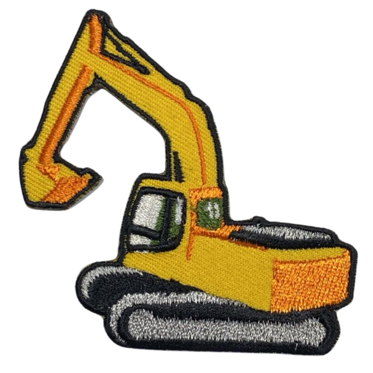 Construction Loader Machine Embroidery Iron-On Patches for Clothing Sew-On Applique for DIY Crafts Denim Jackets Jeans Backpacks