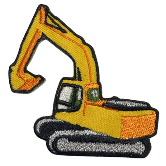 Construction Loader Machine Embroidery Iron-On Patches for Clothing Sew-On Applique for DIY Crafts Denim Jackets Jeans Backpacks