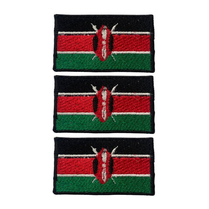 3 Pieces All Countries Flag Patches, 7×4 cm Embroidered Iron-On/Sew On National Flags, World Country Badge Appliques for Vest, Jacket, Backpack, Hat, (K-S)
