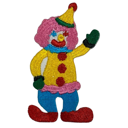 Little Clown Joker Embroidery Iron-On Patches for Clothing Sew-On Applique for DIY Crafts Denim Jackets Jeans Backpacks