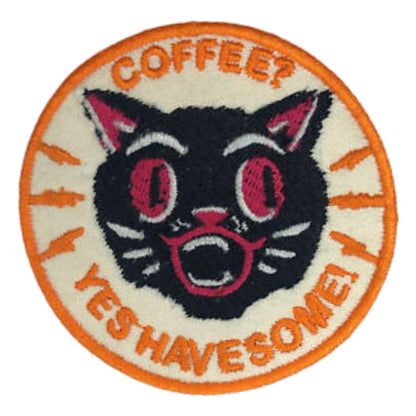 Coffee? Yes Have Some Embroidery Iron-On Patches for Clothing Sew-On Applique for DIY Crafts Denim Jackets Jeans Backpacks