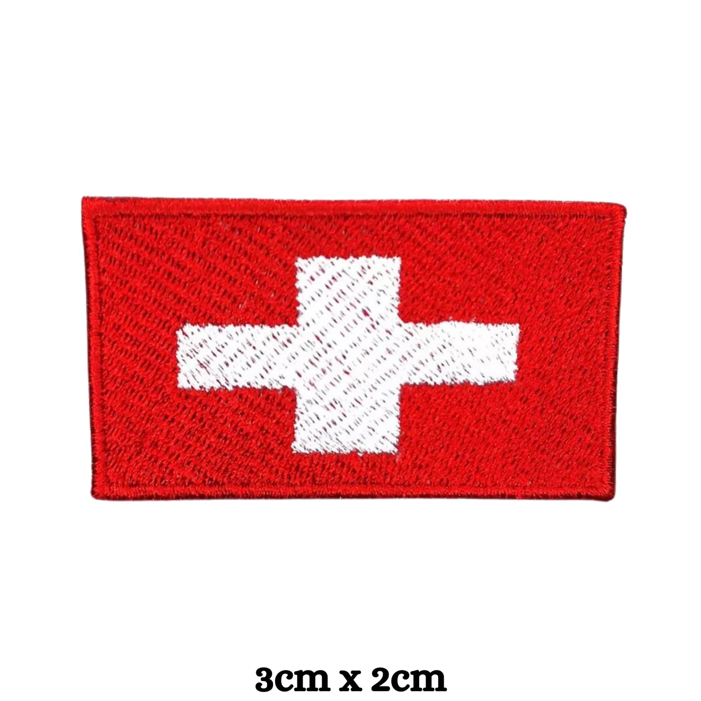 All Country Flag Patches (3 × 2 cm), Embroidered Iron-On/Sew On National Flags, Badge Traveler Gift Patch for Jacket, Backpack, Hat DIY Craft (T-Z)