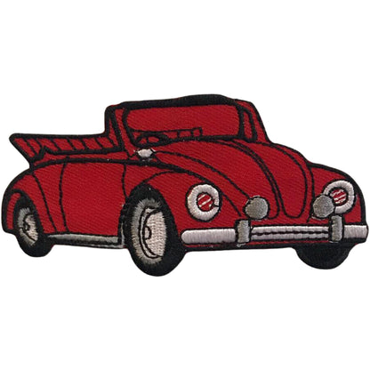 Beetle Car Embroidery Iron-On Patches for Clothing Sew-On Applique for DIY Crafts Denim Jackets Jeans Backpacks