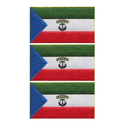 3 Pieces All Countries Flag Patches, 7×4 cm Embroidered Iron-On/Sew On National Flags, World Country Badge Appliques for Vest, Jacket, Backpack, Hat,(A-J)