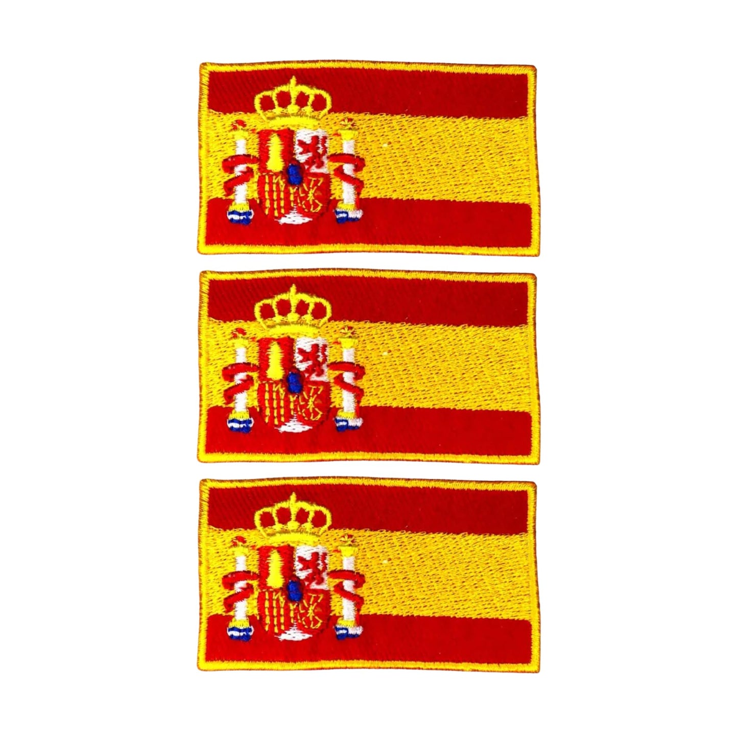 3 Pieces All Countries Flag Patches, 7×4 cm Embroidered Iron-On/Sew On National Flags, World Country Badge Appliques for Vest, Jacket, Backpack, Hat,(A-J)