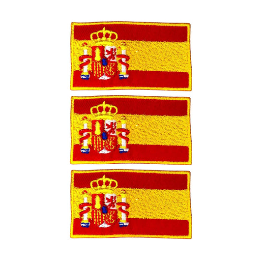 3 Pieces All Countries Flag Patches, 7×4 cm Embroidered Iron-On/Sew On National Flags, World Country Badge Appliques for Vest, Jacket, Backpack, Hat, (T-Z)