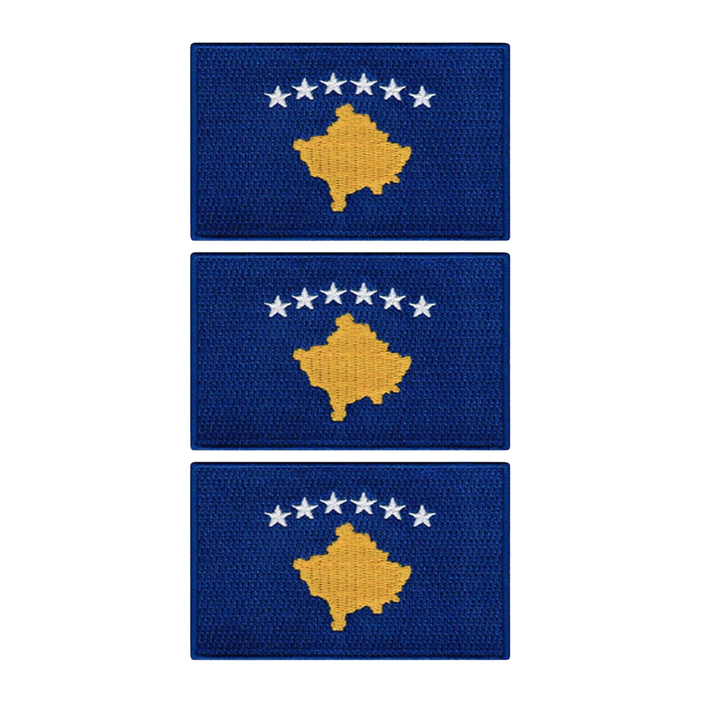 3 Pieces All Countries Flag Patches, 7×4 cm Embroidered Iron-On/Sew On National Flags, World Country Badge Appliques for Vest, Jacket, Backpack, Hat, (T-Z)