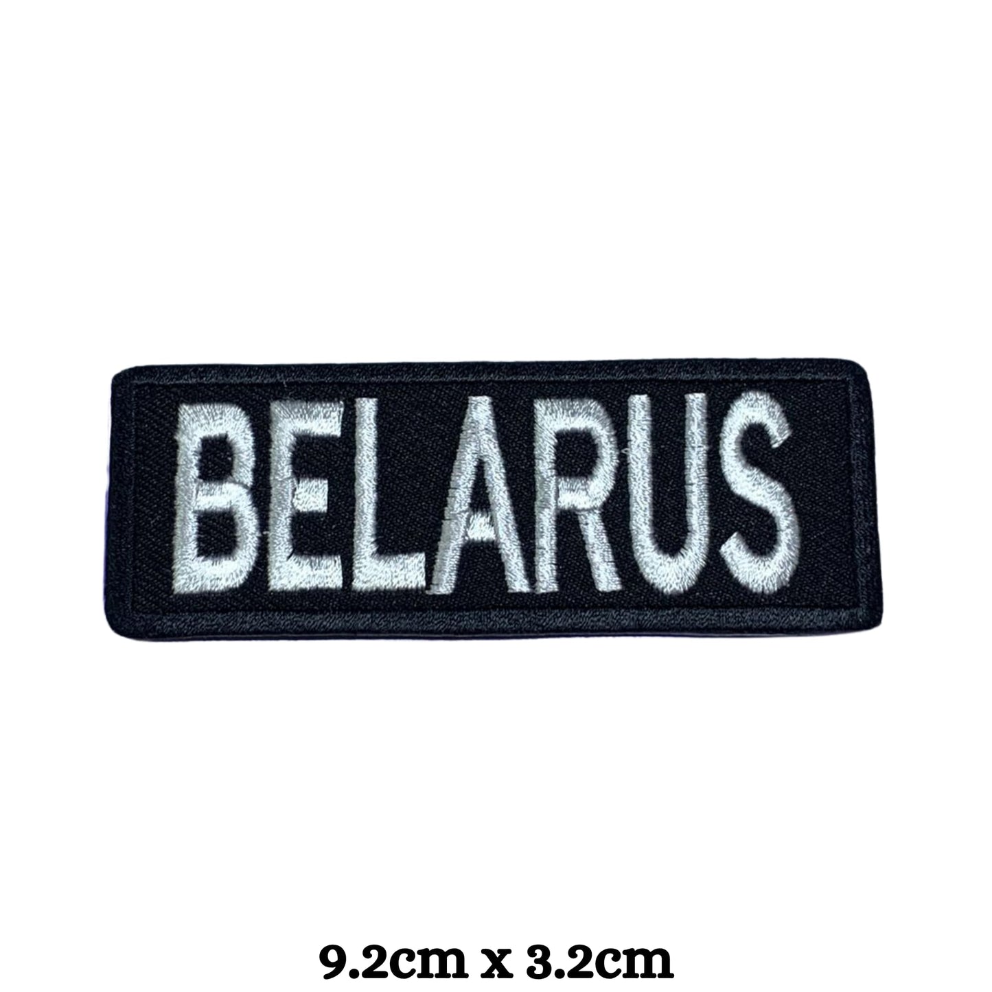 Belarus Flag Embroidered Patches, Iron-On/Sew-On Applique, Shield, Round, Heart and Rectangle Flag Badges for Jackets, Bags, Uniforms, Various Sizes